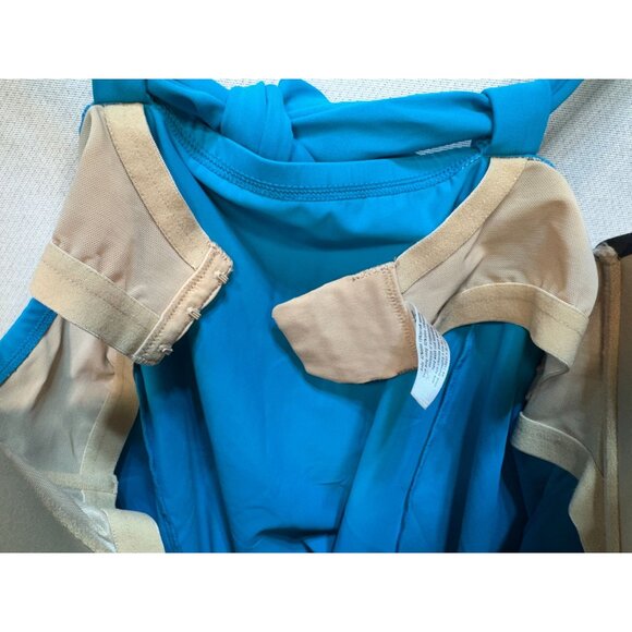 Lane Bryant Womens Ruched Swimsuit Top Size 44C Multicolor Swimwear Beach Chic - Picture 4 of 12